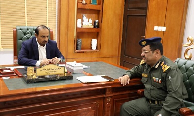 المحافظ بن ماضي يبحث أوضاع كلية الشرطة وسير الدراسة فيها