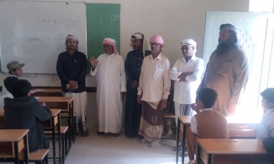 مدير عام مديرية رماه يدشن الامتحانات النصفيه للعام الدراسي 2023 - 2024م للمدارس الأساسية والثانوية