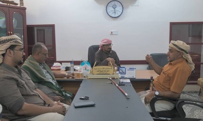 الهيئة التنفيذية لمؤتمر حضرموت الجامع بمديرية شبام تلتقي بمدير عام مديرية شبام