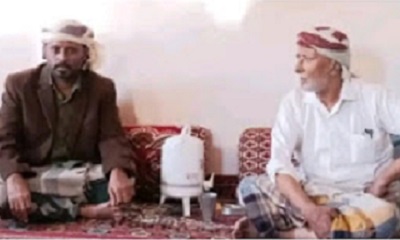 الشيخ بن حبريش يزور الاستاذ التربوي باجبار والشخصية الاجتماعية بامزاحم