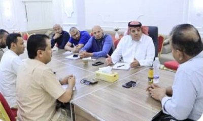 السلطة المحلية والكهرباء بوادي حضرموت يواصلون مناقشة إجراءات دعم الكهرباء مع البرنامج السعودي لإعادة إعمار اليمن
