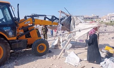 تنفيذ حملة مشتركة لإزالة المهمشين القاطنين في مواقع حيوية بمدينة المكلا