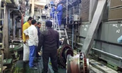 مدير عام كهرباء وادي حضرموت الدكتور باحريش يشرف على عملية البدء في الصيانات العمرية للمحركات بالمحطة