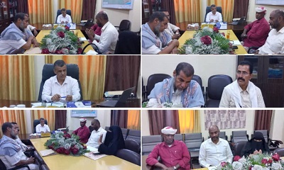 مدير عام مديرية غيل باوزير يترأس اجتماعا هاما بالإدارة المحلية