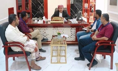 مدير عام سيئون يبحث سبل تنفيذ مشروع سبل العيش متعدد السنوات بمديرية سيئون