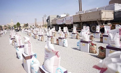 بدعم سعودي .. توزيع أكثر من 3000 سلة غذائية للأسر المحتاجة بسيئون