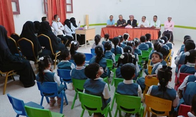مدير عام سيئون يدشن برنامج الفحص الدوري الشامل بمدارس رياض الأطفال بمديرية سيئون