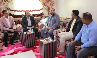 محافظ حضرموت يطمئن على صحة رئيس مؤسسة أمراض القلب الشيخ محمد باشعيب