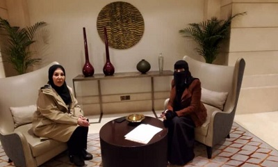 نائبة رئيسة دائرة المرأة بمؤتمر حضرموت الجامع تلتقي في عمّان رئيسة الاتحاد النسائي الأردني العام 