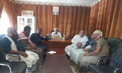 تسليم موقع مشروع حفر ثاني بئر مياة شرب في مدينة القطن