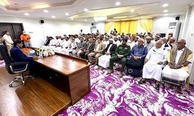 البحسني يؤكد أهمية دور القبائل والمجتمع المدني في دعم الحكومة الجديدة لمساندتها على تحسين الأوضاع الاقتصادية والخدمية