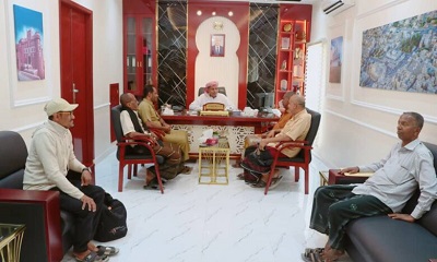 مدير عام سيئون يطلع على استعدادات نادي سيئون للمشاركة في الدوري العام التصنيفي لكرة الطائرة