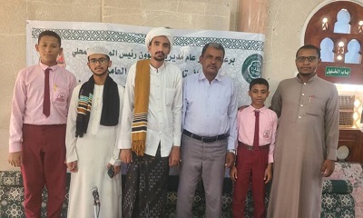 مسابقة القرآن الكريم: مدرسة الرسالة في الثلاثة والارتقاء الاهلية في الخمسة وفي العشرة في المجموعة الاولى بنين