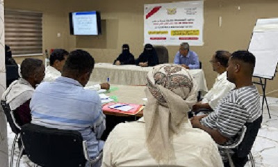 تدشين ورشة عمل ( الفريق المحوري المتابعة والتقييم من منظور النوع الاجتماعي ) وتدشين النزول الميداني