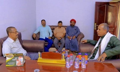 مدير عام السوم السماحي يستقبل باحشوان مدير عام مكتب وزارة الشؤون الاجتماعية والعمل بالوادي والصحراء