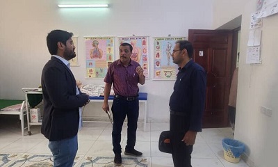 مدير إدارة المعاهد الصحية بوزارة الصحة العامة والسكان في زيارة لمعهد الطبري للعلوم الصحية والتكنولوجيا بسيئون