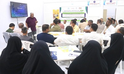 دورة تدريبية على انشطة الامداد والامداد العكسي للحملة الاحترازية ضد شلل الاطفال بحضرموت الوادي تعقد بسيئون