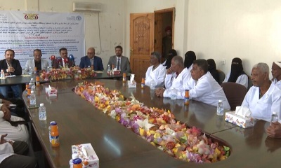 أمين عام محلي حضرموت يدشن حملة التحصين ضد مرض طاعون المجترات الصغيرة وجدري الأغنام والماعز