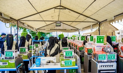 تدشين مشروع توزيع الحقائب المهنية لنشاط التدريب الممول من مركز الملك سلمان