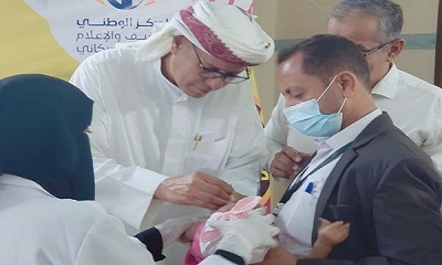 مدير عام سيئون يدشن الحملة الوطنية الطارئة للتحصين ضد شلل الأطفال دون سن الـ 5 بعموم مديرية سيئون. 