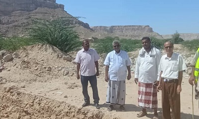 تدشين العمل في مشروع تحسين خدمة المياه بحي مريمة بسيئون