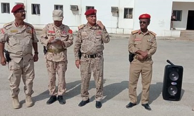اللواء الشاعري يزور لواء الشرطة العسكرية بالمكلا