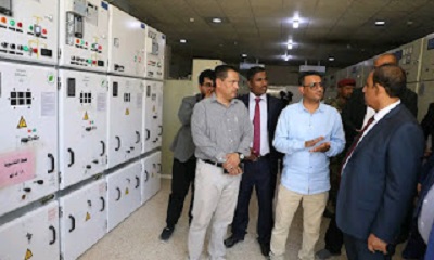 المحافظ بن ماضي يدشن بدء العمل بتنفيذ مشاريع تعزيز كهرباء الوادي بقرابة 3 ملايين دولار ومشاريع التنمية بسيئون ومشاريعًا في القطاع الصحي