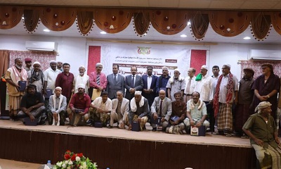 المحافظ بن ماضي يكرّم 51 من رواد الأدب والثقافة والشعر والفن بوادي حضرموت