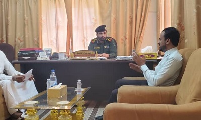 لقاء تنسيقي جمع مدير عام الأمن والشرطة بالوادي والصحراء ومدير مكتب الصناعة والتجارة بمديرية سيؤن
