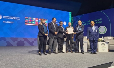 رئيس جامعة العرب يستلم عضوية الجامعة في اتحاد الجامعات العربية