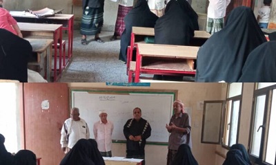 مدير عام محو الأمية وتعليم الكبار بالوادي والصحراء يتفقد سير الامتحانات النهائية بمراكز محوالامية بمديرية وادي العين وحورة