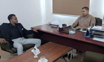 لقاء يناقش أوجه التعاون والشراكة بين مؤسسة الخريجين واتحاد طلاب جامعة حضرموت