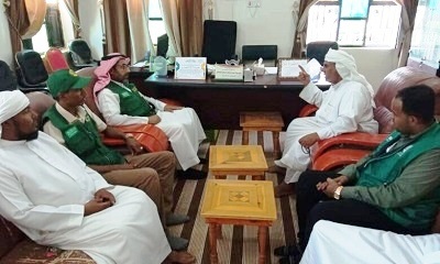مدير عام مديرية رماه بحضرموت يلتقي ممثل مركز الملك سلمان للاعمال الانسانية ومندوب ائتلاف الخير