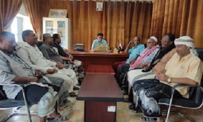 مدير عام مديرية القطن يستقبل المهنئين بشهر رمضان المبارك للعام 1445هـ