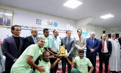 الوكيل العامري يُهنئ نادي شباب القطن لإحرازه بطولة المسابقة الثقافية لأندية الجمهورية