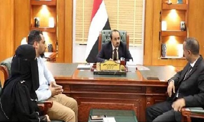 المحافظ بن ماضي يطلع على التجهيزات لتنفيذ مشروع حفر وتطوير آبار المياه في حضرموت وشبوة والحديدة