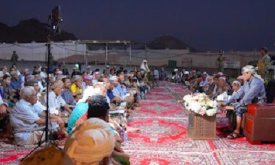 النائب البحسني يشيد بدور قبائل حضرموت في تحقيق التكافل الاجتماعي