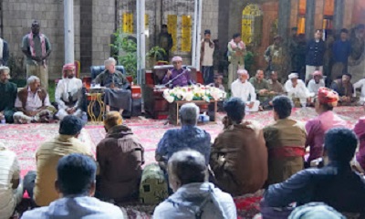 البحسني يقيم مأدبة إفطار لمقادمة ومشايخ ومناصب قبائل المديريات الشرقية بساحل حضرموت