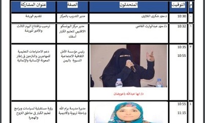 برعاية وزير التعليم المصري ، رئيس الامل النسوية تشارك في الورشة الإقليمية لليونسكو
