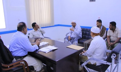 وكيل المحافظة يطلع على الخدمات التي يقدمها المركز الوطني لعلاج الأورام ويشهد تَسَلُّم المركز علاجات تكميلية مقدمة من مؤسسة حضرموت لمكافحة السرطان