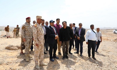 المحافظ بن ماضي يتفقد التجهيزات الأخيرة لمشروع الصالة الكبرى متعدّدة الاغراض بكلية طب جامعة حضرموت