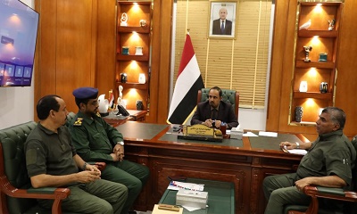 محافظ حضرموت يطلع على نشاط إدارة مكافحة المخدرات وفرع مصلحة الأحوال المدنية والسجل المدني بساحل حضرموت
