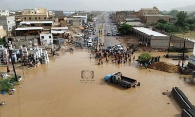 وادي حضرموت يشهد أمطار غزيرة