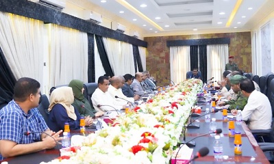 البحسني يرأس اجتماعًا للجنة العليا للاحتفال بالذكرى الثامنة لتحرير ساحل حضرموت من القاعدة