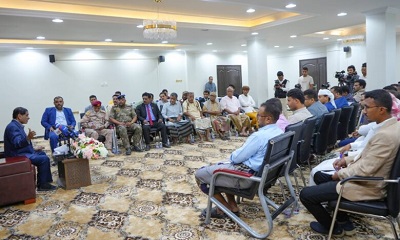 البحسني يوجّه بإطلاق حملة إعلامية واسعة بمناسبة احتفالات بلادنا بالذكرى الـ8 لتحرير ساحل حضرموت من الإرهاب