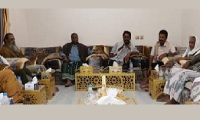 رئيس مؤتمر حضرموت الجامع يلتقي قيادة الهيئة التنفيذية في غيل بن يمين