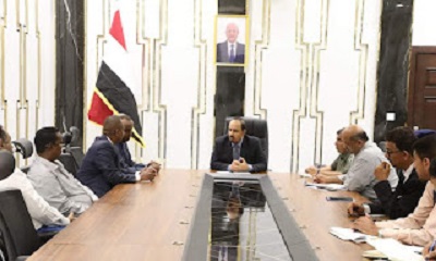 محافظ حضرموت يبحث مع سفير جمهورية الصومال تعزيز العلاقات واعتماد آليات لتطوير التبادل التجاري