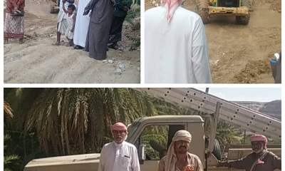 نزول ميداني لأمين عام السوم للإطلاع على أضرار الأمطار والسيول