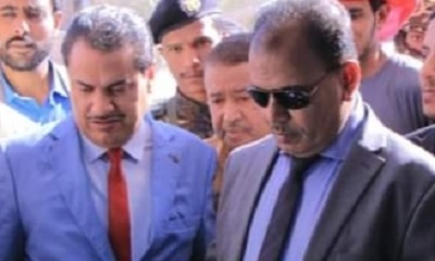 الوكيل العامري يعزي وكيل المحافظة المساعد المهندس هشام السعيدي في وفاة أخيه سالمين