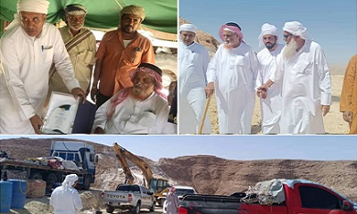 المدير العام السماحي يزور رجل الخير والإحسان الشيخ صالح سليم المنهالي وأخيه الشيخ العبد صبيح المنهالي